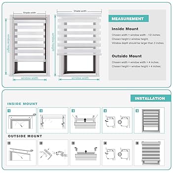 Amazon.com: Changshade Cordless Zebra Shades for Windows